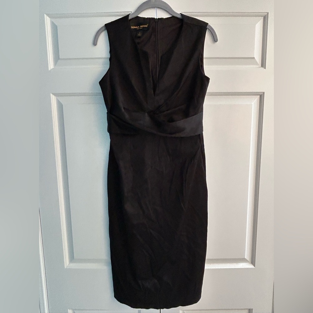 Donn Ricco black cocktail dress